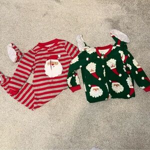 Carters Santa Footed Pajamas 3T